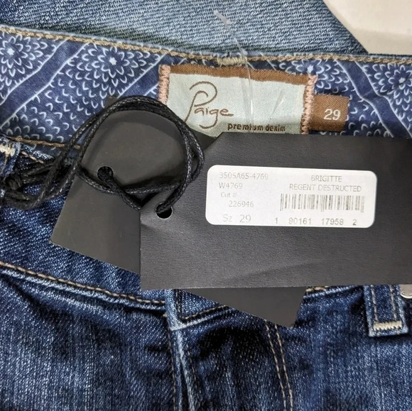 Moving Sale! Paige Brigitte Laurel Canyon Mid-Rise Wide Leg Jeans Size 29 - Picture 6 of 6